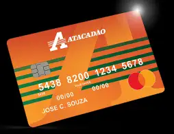 O cartão de crédito Atacadão Mastercard está disponível apenas para usuários da rede.