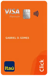 Cartão de crédito Itaú Click Visa Platinum: Sem anuidade