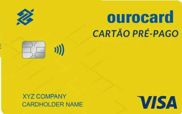 Cartão de crédito pré-pago recarregável Ourocard: sem anuidade