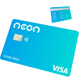 Cartão de crédito internacional Neon Visa: Com Cashback garantido