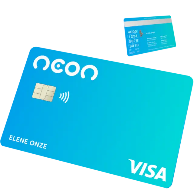 Cartão de crédito internacional Neon Visa: Com Cashback garantido