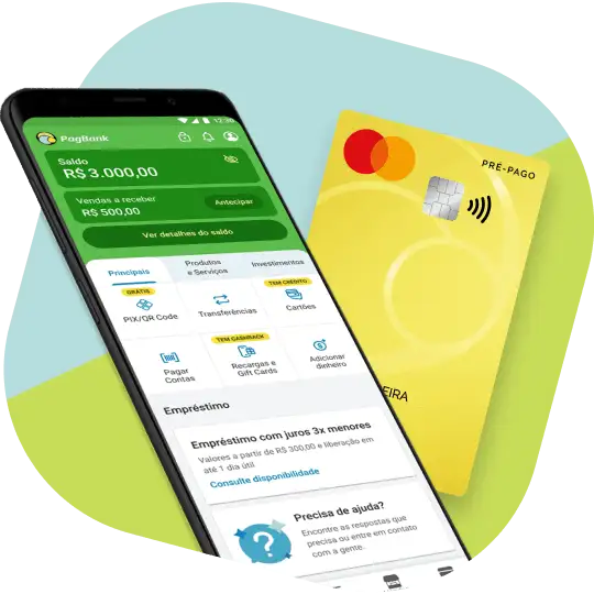 Cartão de crédito pré-pago Mastercard PagBank: sem anuidade