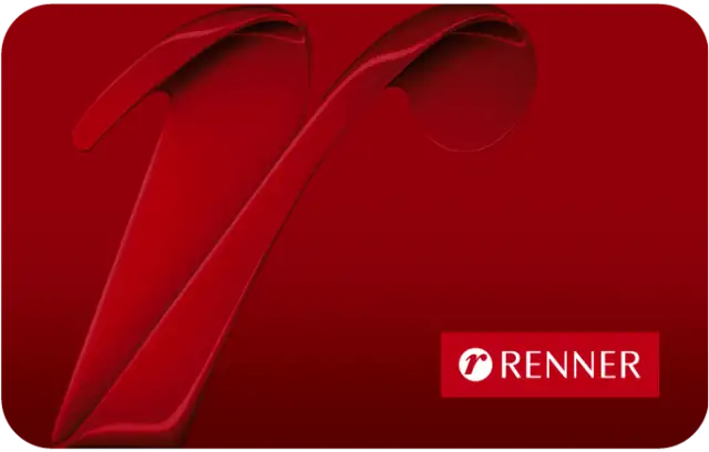 O Cartão de Crédito Renner oferece desconto na sua primeira compra virtual.