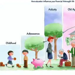 Como a Educação Influencia Suas Decisões Financeiras ao Longo da Vida